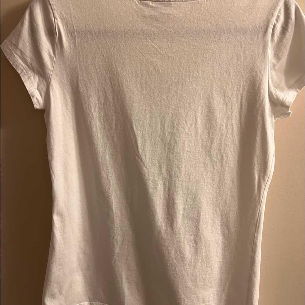 Esprit White Short Sleeve Ruffled Tee - Picture 5 of 5
